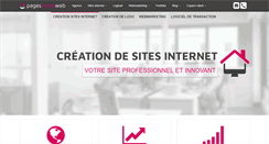 Desktop Screenshot of pagesimmoweb.com